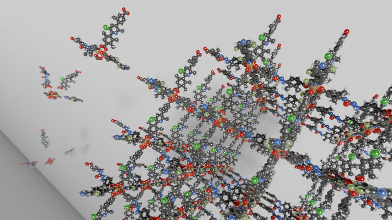Scientific visualization of the AI-guided assembly of a novel metal organic framework with high carbon dioxide adsorption capacity and synthesizable linkers