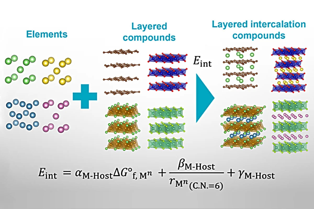 Formation of Layered Intercalation Compounds: From Elements to Complex Structures Through Interaction Energy Calculation