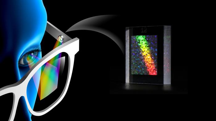 Illustration of a holographic display