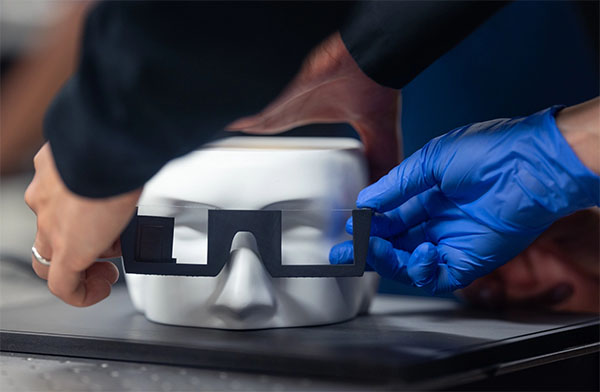 Prototype of  compact augmented reality glasses