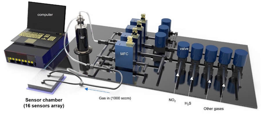layout for a toxic gas sensor