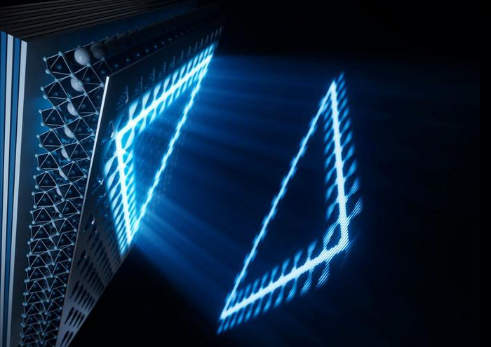 Rendering of a photonic topological insulator