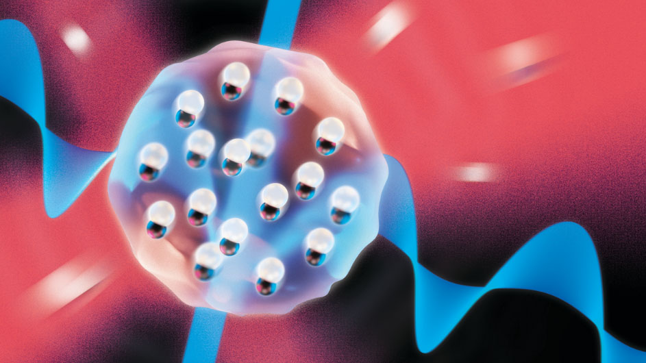 illustration of a Bose-Einstein Condensate