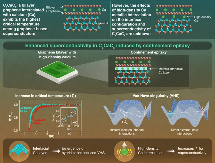 improved superconductivity in calcium-intercalated bilayer graphene