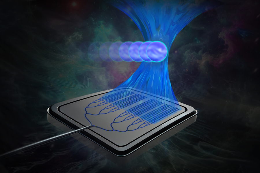 chip-based 'tractor-beam'