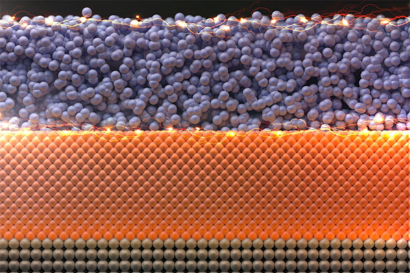 A few atoms thick film of non-crystalline NbP conducts better through the surface to make the material, as a whole, a better conductor