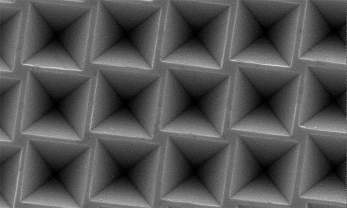 Scanning electron microscopy (SEM) image of Inverted pyramids