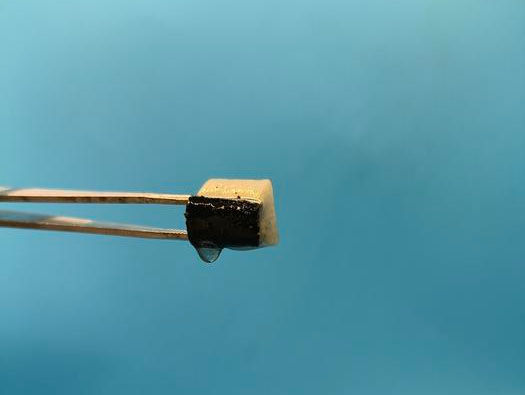 Spongy material absorbs water from thin air