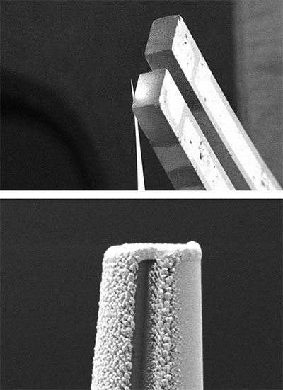 ano-MRI system viewed under an electron microscope.