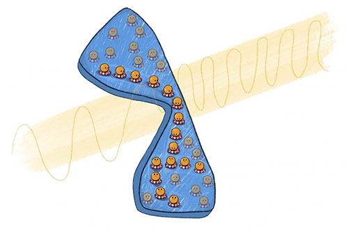 plasmonic resonators converting light into collective electron oscillations