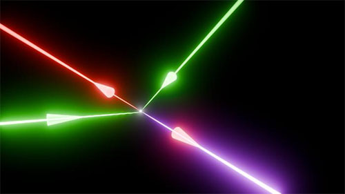 Illustration of photon-photon scattering in the laboratory