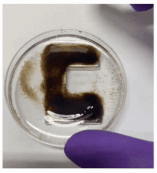 aerogel bead droplets are filled with magnetic particles that can be used to shield against electromagnetic waves