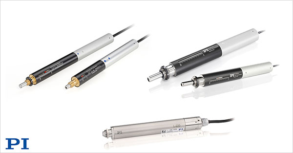 High resolution stepper and servo motor linear actuators