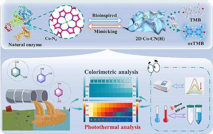 Defective two-dimensional nanosheets for the detection of dihydroxyphenol