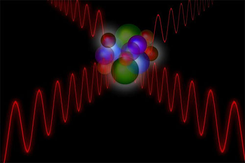 Light is scattered by light via virtual particles