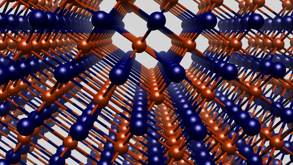 crystal lattice of a topological insulator
