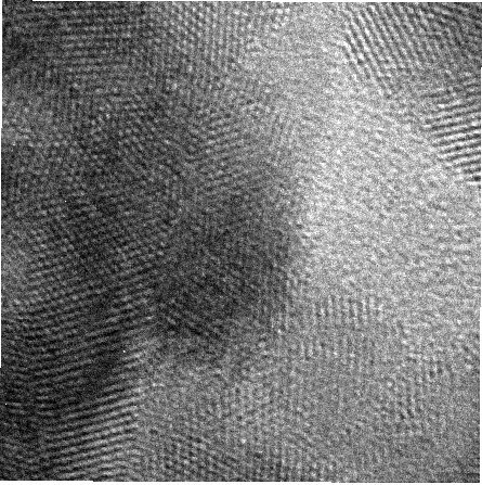 transmission electron microscope image of gold
