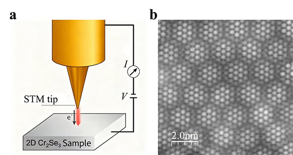 scanning tunnelling microscopy (STM) measurement on two-dimensional Chromium (III) selenide