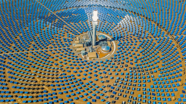 Solar thermal power station in Nevada, USA