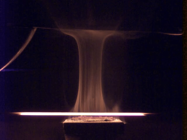 electrified atomic vapor process building nanomaterial layers under atmospheric conditions