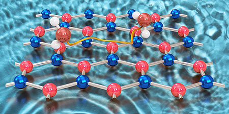 Water molecules in motion