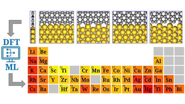 Integrating density-functional theory and machine-learning to assess the stability of lateral graphene–metallene interfaces.