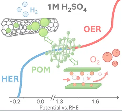 POM‐Based Water Splitting Catalyst Under Acid Conditions Driven by Its Assembly on Carbon Nanotubes