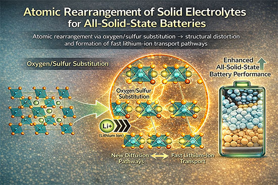 Atomic Rearrangement of Solid Electrolyte for All-Solid-State Batteries