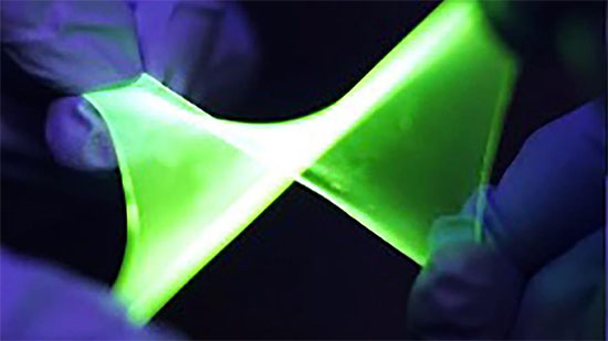 stretchable and bendable organic light-emitting diodes