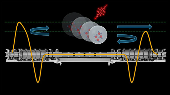 helium droplets to be captured and stored for several seconds