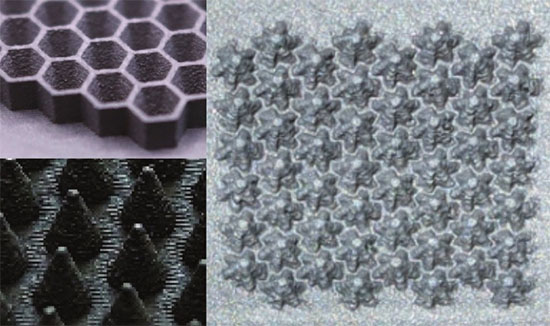3D printed surfaces featuring intricate textures that can be used to bounce unwanted gas particles away from quantum sensors