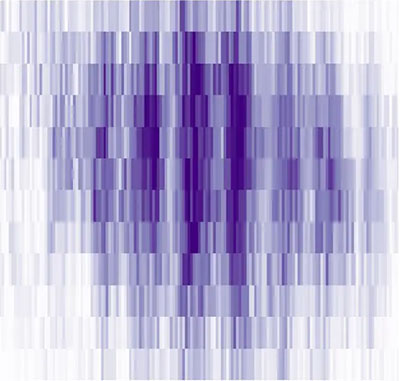 image of the in situ density profile of the cloud of potassium atoms measured with matter-wave optics