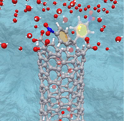 adding a lid-like structure to a carbon nanotube