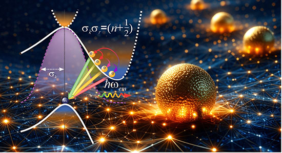 Artist's impression of nanoscale light confinement on a silicon surface