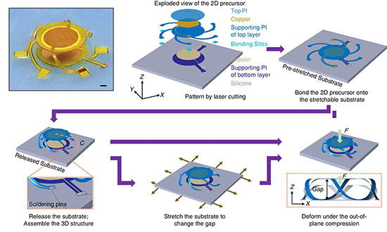 Design and fabrication of the 3D capacitive pressure sensor