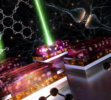 Illustration of neuro-phototransistor