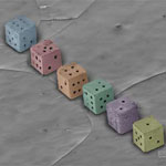 Self-assembled 200 micron size nickel dice