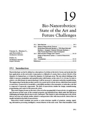 Bio-Nanorobotics: State of the Art and Future Challenges