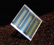 An organic photovoltaic cell on glass