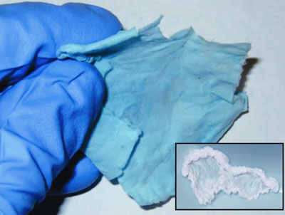 Porous materials termed zeolites, incorporated into this cloth, point the way to therapeutic bandages and wraps that can deliver healing nitric oxide