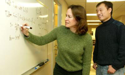 Princeton Professor Emily Carter and graduate student Chen Huang