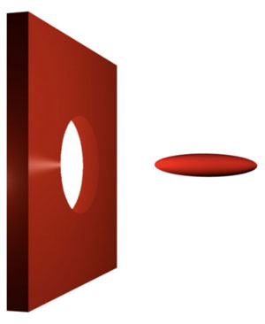 New computational techniques developed at MIT confirmed that the complex quantum effects known as Casimir forces would cause tiny objects with the shapes shown here to repel each other rather than attract