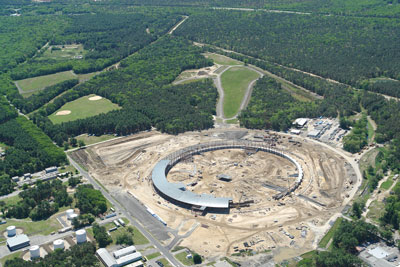 National Synchrotron Light Source II under construction