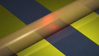 An illustrated closeup of an electrospun fiber