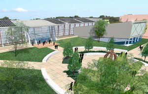 A rendering of the Golisano Institute for Sustainability