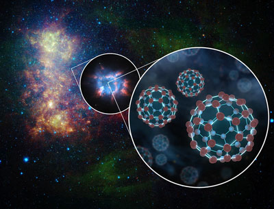 buckyballs in space