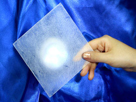 Transparent fireproof sheet with excellent optical transparency and light-diffusing properties