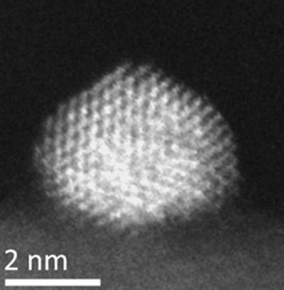 A drug-loaded structure comprising a PEGylated (PEG=polyethylene glycol) gold nanoshell on silica nanorattle spheres
