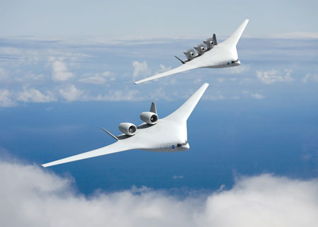 Artist's concept of an aircraft that could enter service in 2025 from the team led by Northrop Grumman