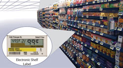Electronic shelf labels in grocery stores